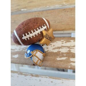 All star football sport ornament Xmas holiday tree
